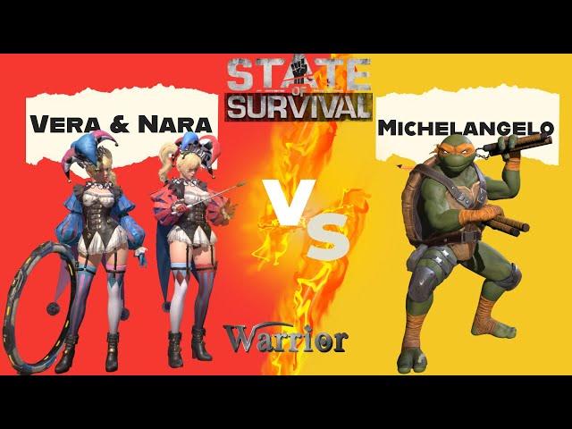 Vera & Nara Upgrades + Showdown vs. Michelangelo | State of Survival