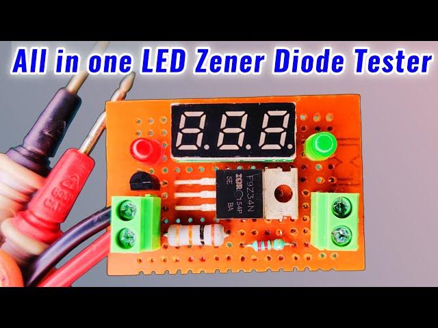 All in one LED Zener Diode components Tester