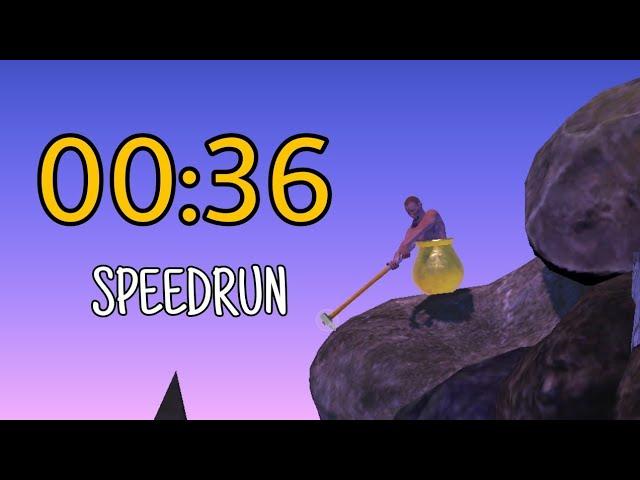 Getting over it Speedrun in 36 seconds