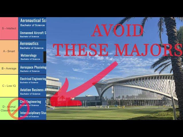 WORST Majors at Embry-Riddle Aeronautical University -  Tier List