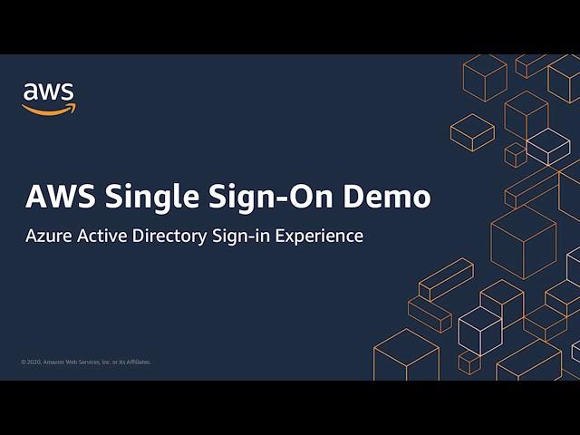 Demo of AWS Single Sign-On (SSO) with Azure Active Directory