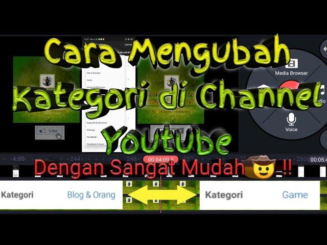 Cara Mengubah Kategori di Channel Youtube | #Youtuberpemula