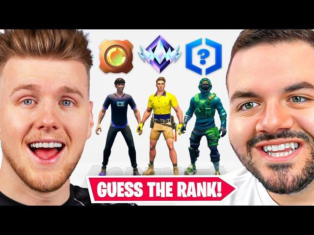 GUESS THE FORTNITE RANK vs Courage!