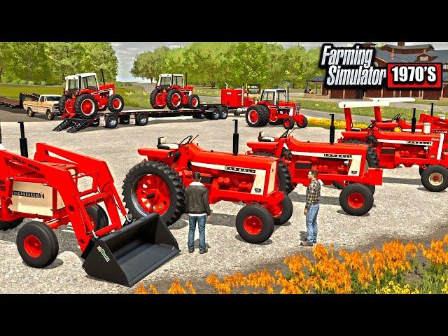 1970'S INTERNATIONAL FARM DEALERSHIP! (BUYING A NEW TRACTOR!) | FARMING SIMULATOR