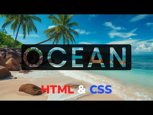 Эффект для текста используя mix-blend-mode CSS || Text effect using mix-blend CSS