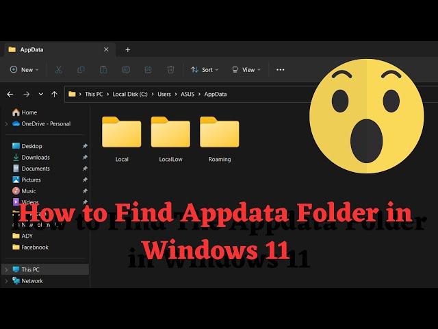 How to Find the AppData Folder in Windows 11 ? (Quick Fixes)