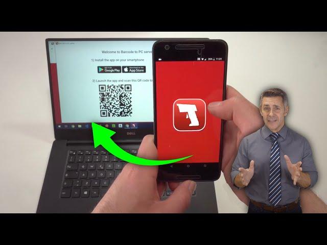 How to use an Android smartphone as a PC Barcode Scanner