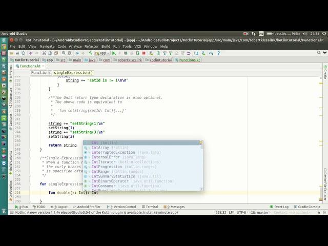 Android Kotlin Tutorial #124 - Functions - Single-Expression Functions