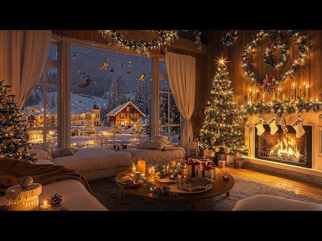 Beautiful Snowy Christmas Ambience Instrumental Christmas Music  Christmas Ambience 2025