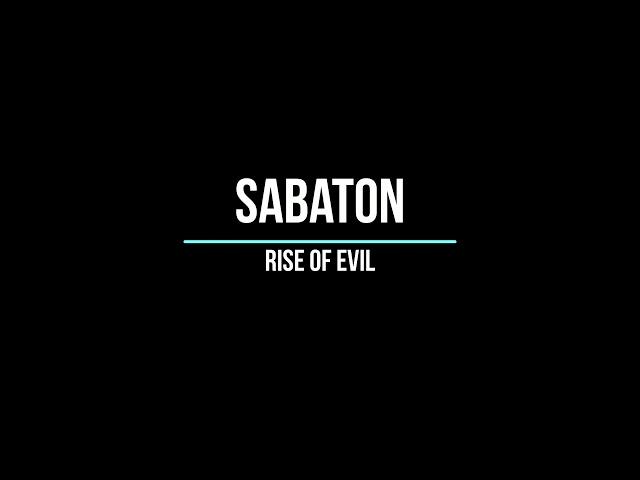 guitar cover rise of evil by sabaton