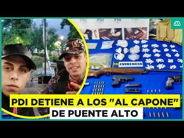 PDI detiene a banda Los "Al Capone" de Puente Alto: La banda tenía un alto poder de fuego