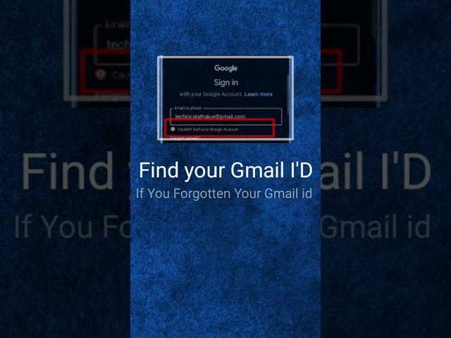 couldn't find your Google Account  #shorts #email #login #problem #solved