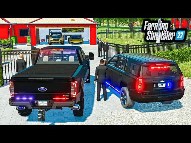 FBI RAID MR. CHOW'S MANSION! (STOLEN CARS & MONEY) | Farming Simulator 22