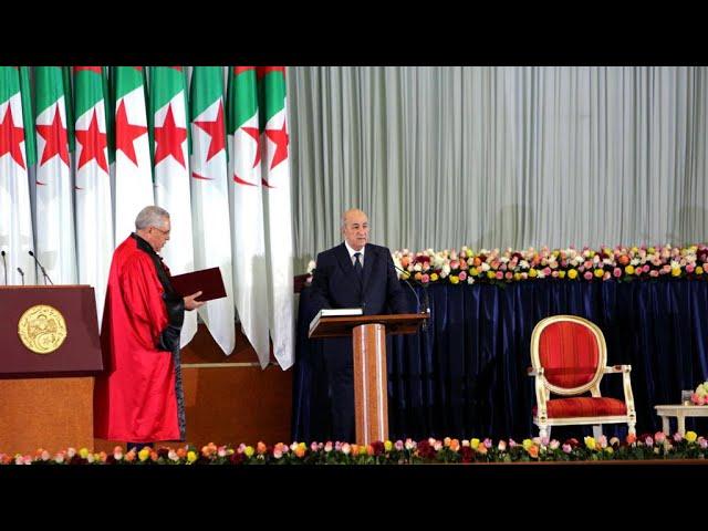 Algeria's new president Tebboune is sworn in