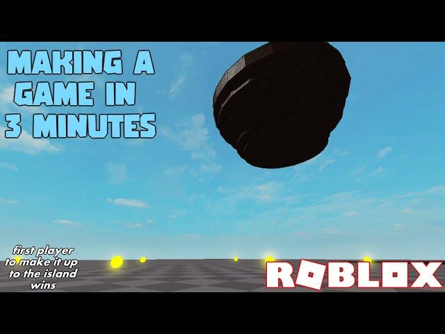 I Made A Roblox Game in 3 Minutes..