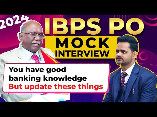 IBPS PO Mock interview 2024 With banking other things need to update # knowledge # Banking