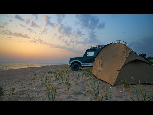 New journey...Camping on the beach, sound of the wave and view the sea turtle Caretta Caretta!