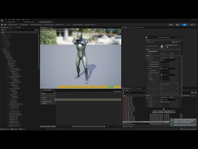 UE5 Genesis Animation Record Plugin - Generate Poses Transition