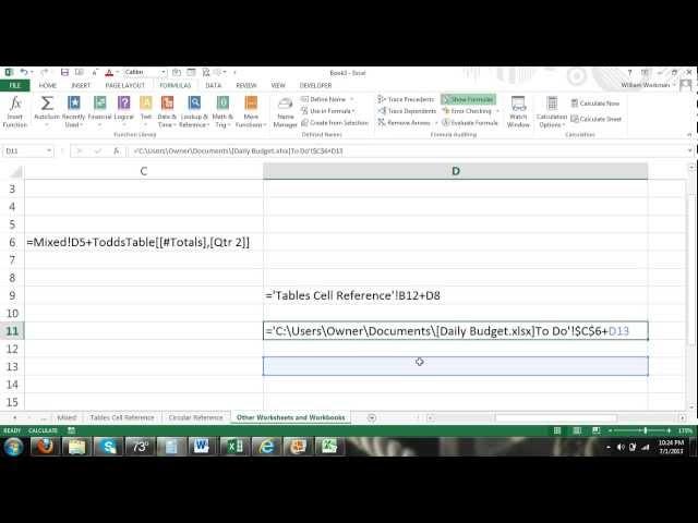 Excel Cell Reference Tutorial #3 - Cell Reference Tutorial for Excel Formulas & Functions 2016 2013