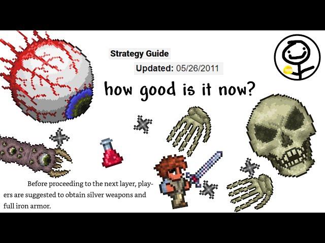 i used a guide from 2011 to try to beat 1.4 terraria