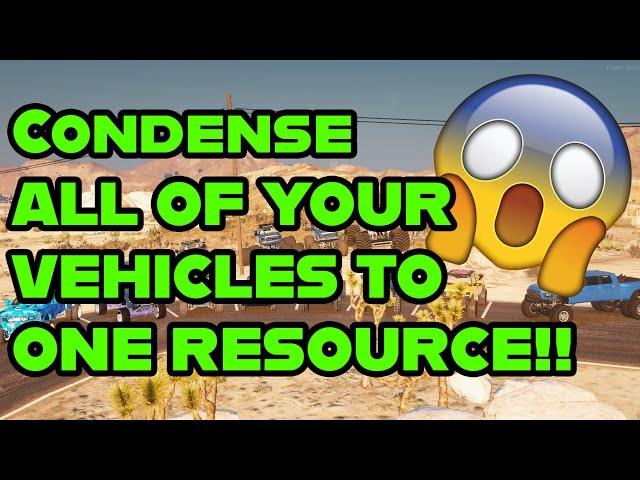 Put ALL Of Your Server's Cars in ONE Resource! [FiveM Tutorial]