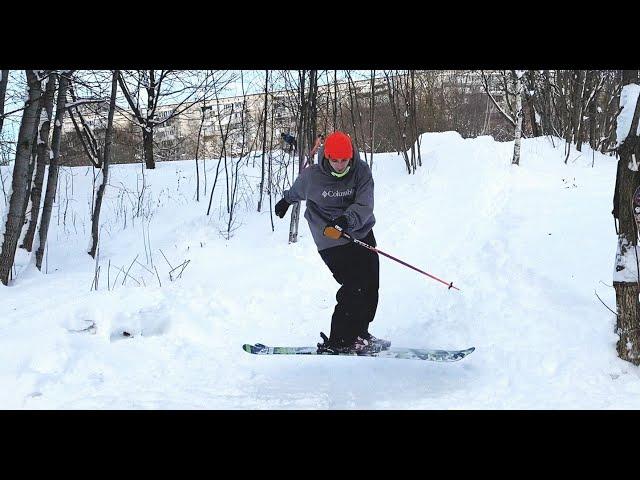 Как делать на лыжах шифти с трамплина? (shifty on ski)