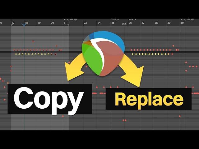 how to copy and replace notes in time selection ٩(＾◡＾)۶