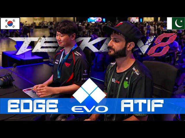 Falcon Atif (dragunov)  vs  Edge (hwoarang) Evo 2024 - Tekken 8 - Pools