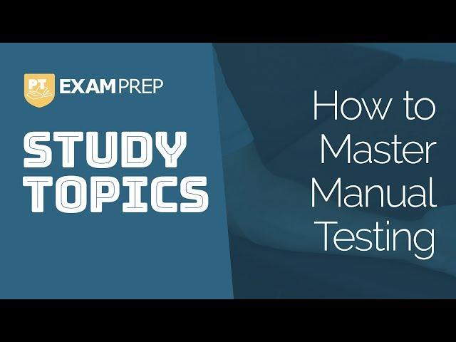 Study Topics: How to Master Manual Testing