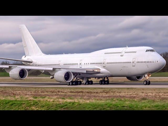 Last TEST FLIGHT ever, of the first 747-8BBJ | N458BJ | that was scrapped in 2022.