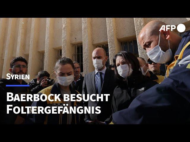 Baerbock besucht berüchtigtes Foltergefängnis bei Damaskus | AFP