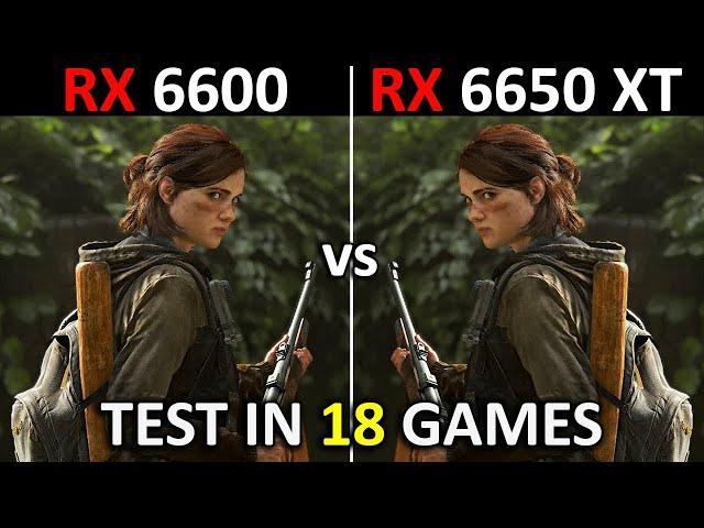 RX 6600 vs RX 6650 XT | Test in 18 Games | 1080p | Which One is Better?  | 2024