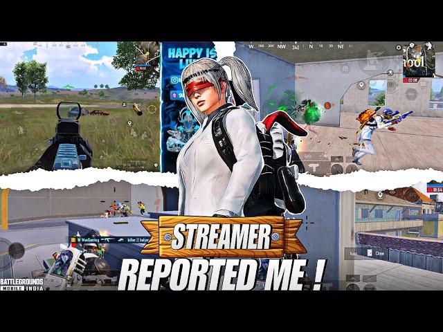 STREAMER REPORTED ME !🩵FASTEST 3 FINGER PLAYER | BGMI | BGMI GAMEPLAY