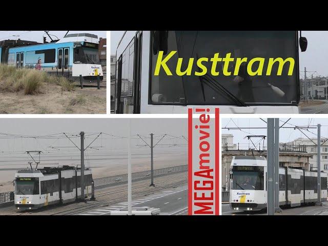 De Lijn KUSTTRAM Oostende Mega Movie! * Die berühmte Küsten- Staßenbahn in Belgien * Coastal Tram 4K