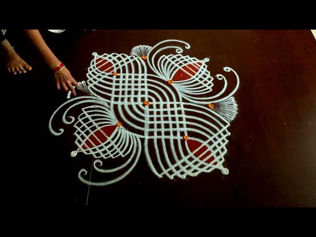 Easy 3*3 padikolam designs| Simple muggulu designs| easy rangoli designs| Beginners kolam