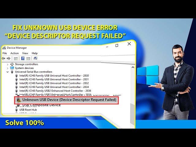 Unknown USB Device Error in Windows 11 How to Fix this Issue || Device Descriptor Request Failed