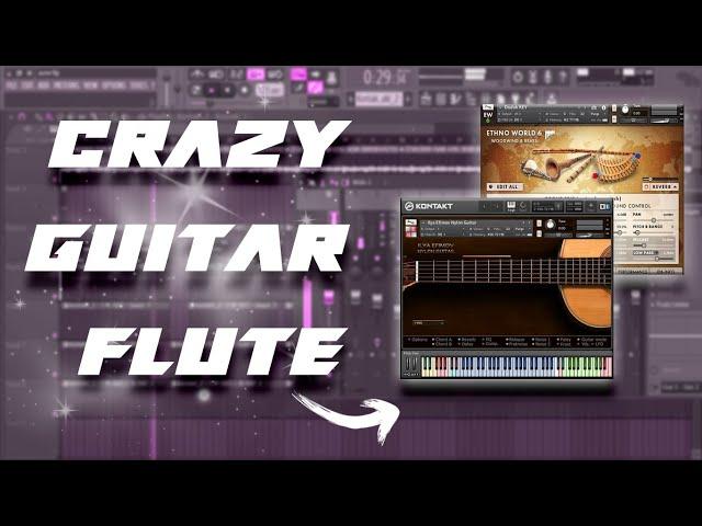 How To Make CRAZY Guitar Flute Melodies From Scratch (Cubeatz, Pvlace 2022) | FL Studio Tutorial