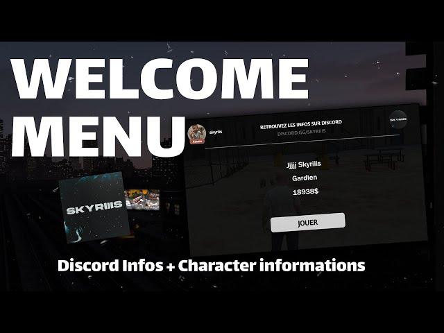 Script FiveM NUI | Skyriiis_Welcome