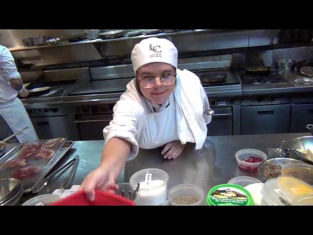 liaison college teachers gives bites of chef students competition live at cooks the books