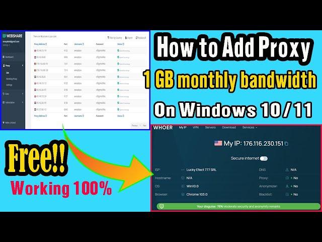 How to Setup Proxy For Free on Windows 10/11