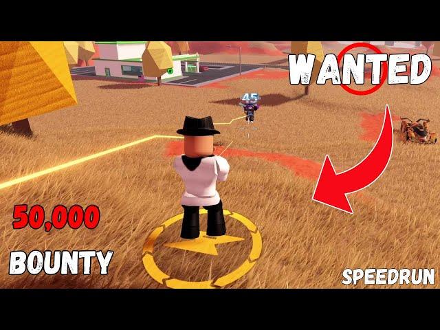 Getting The Highest Bounty in Jailbreak SpeedRun...(Roblox Jailbreak)