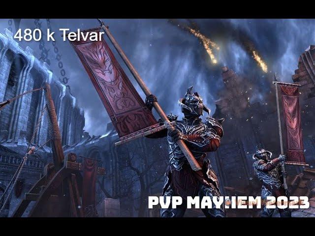 ТЕСО ПВП БОМБЕР 480к Тельвар Побоище 2023. ESO PVP Mayhem 2023