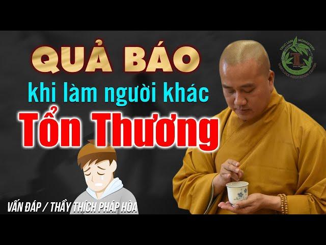 Làm tổn thương người khác có phải nhận quả báo không? - Vấn đáp Thầy Thích Pháp Hòa (rất hay)