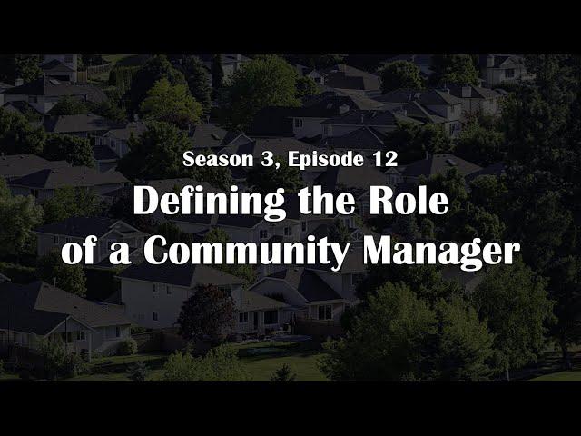 Defining the Role of a Community Manager