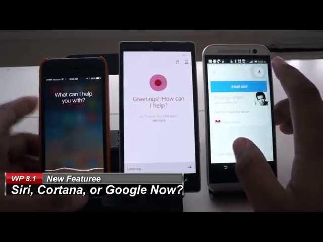 Cortana vs  Siri vs  Google Now (Beta comparison)