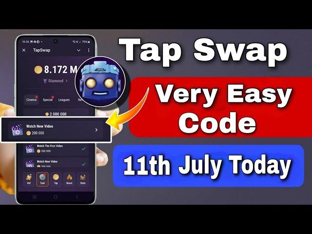 Watch New Video | 10 & 11 July Tapswap Code Today | Cryptocurrency worldwide news | 1st Video Code