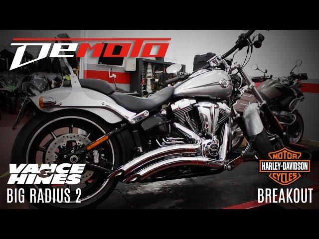 Montaje y Sonido Escape VANCE & HINES BIG RADIUS 2 HARLEY BREAKOUT / DEMOTO.ES