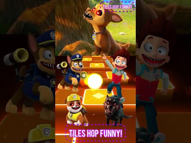 Paw Patrol Scary Chase vs Ryder x Coffin Dance | Tiles Hop EDM Rush #coffindance #tileshop