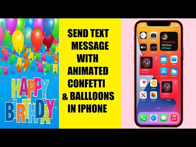 How to send wish SMS text messages with effects & animations in iPhone