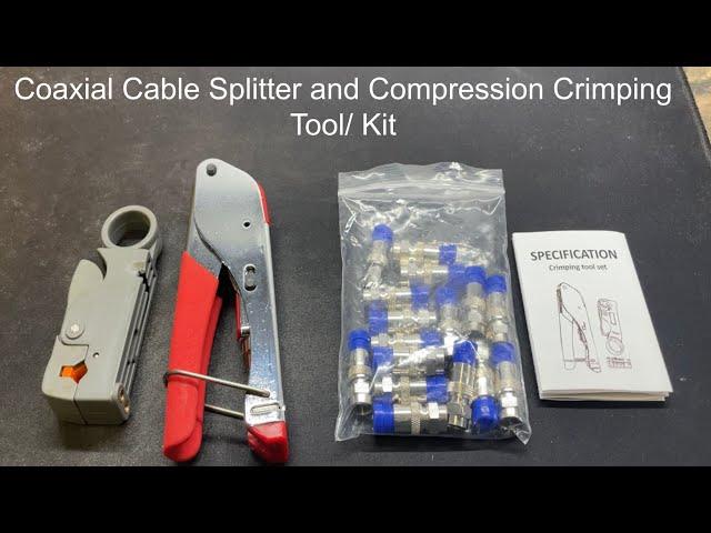 How to strip coaxial cable (Rg6) & make RG6 F type compression connection.